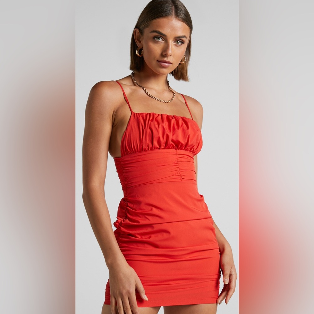 Roberta Mini Res Dress - Ruched Bodycon